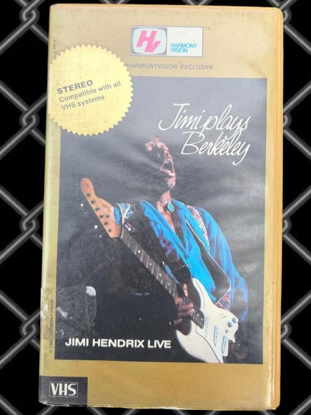 Jimi Hendrix Live at Berkeley 1970 VHS tape
